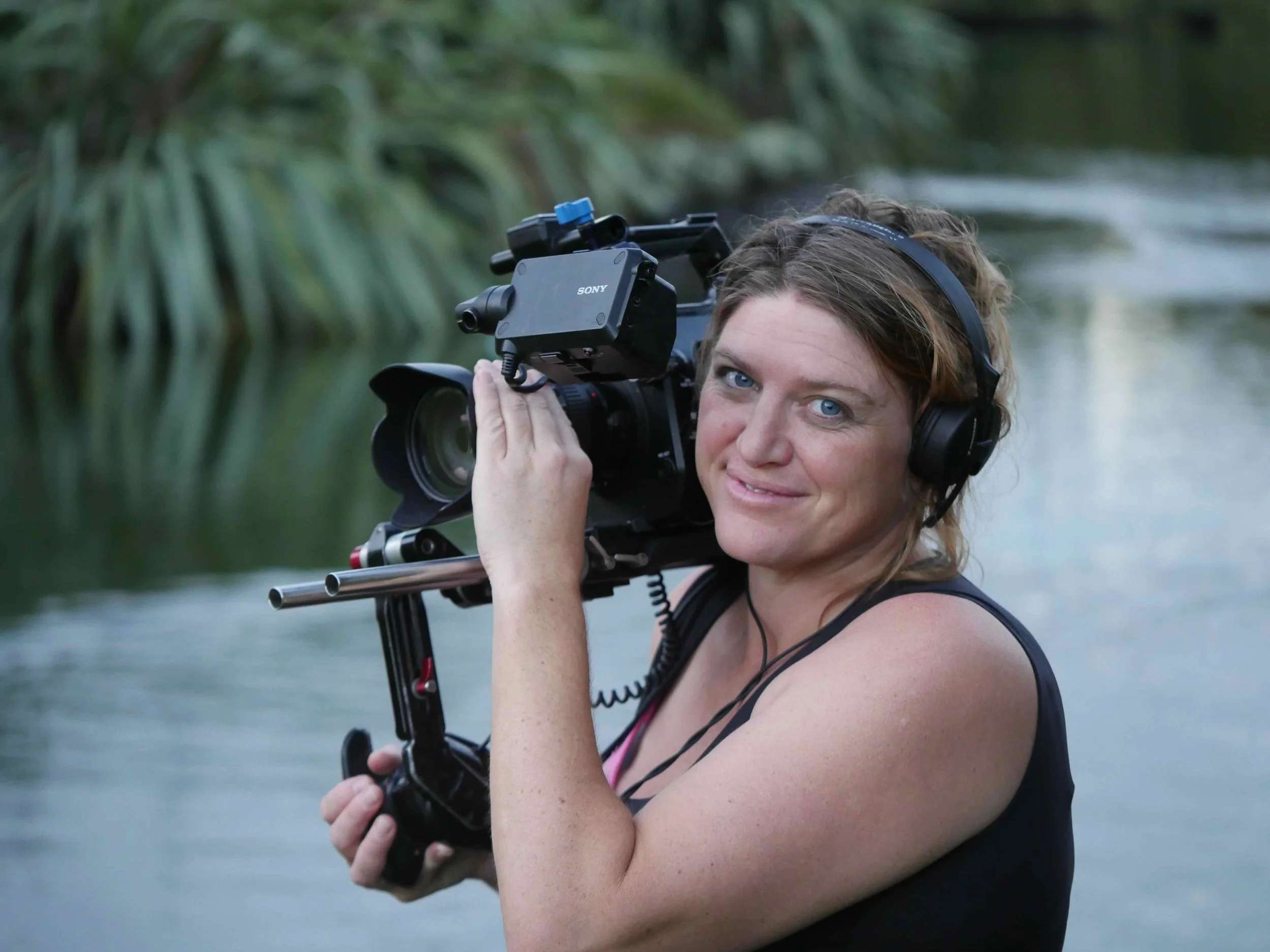 Rachael Patching filming multiple stories in a single production day for the Asset Package