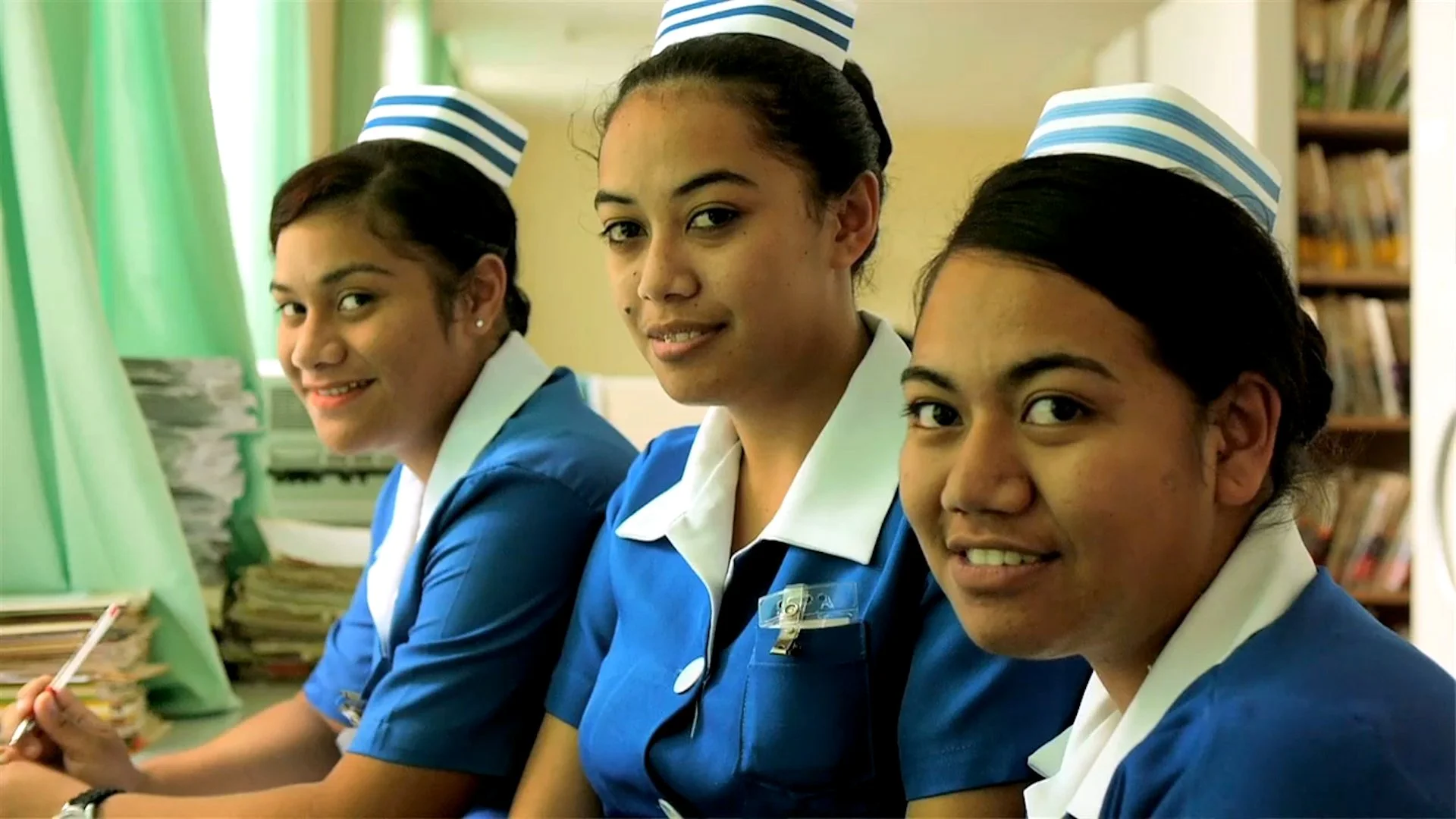 Community members filmed for a Love Media storytelling project for the world bank