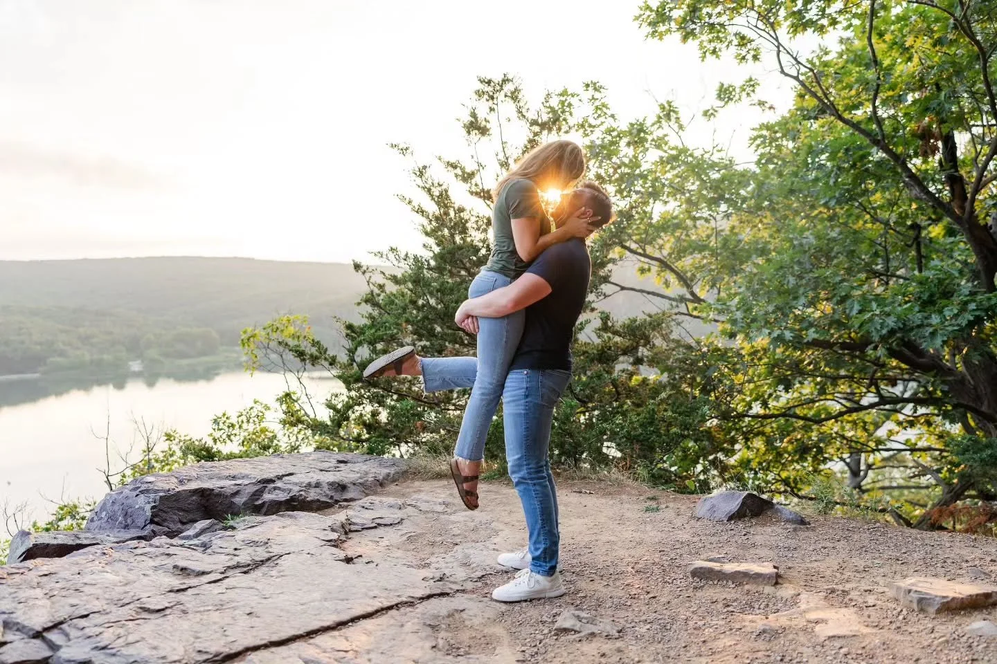 A perfect evening at Devils Lake State Park! Only 262 more days til Sarah &amp; Branden say "I do"!