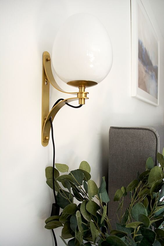How to Dress Up Plug-In Wall Sconces (and avoid cord purgatory ;) — The  Grit and Polish