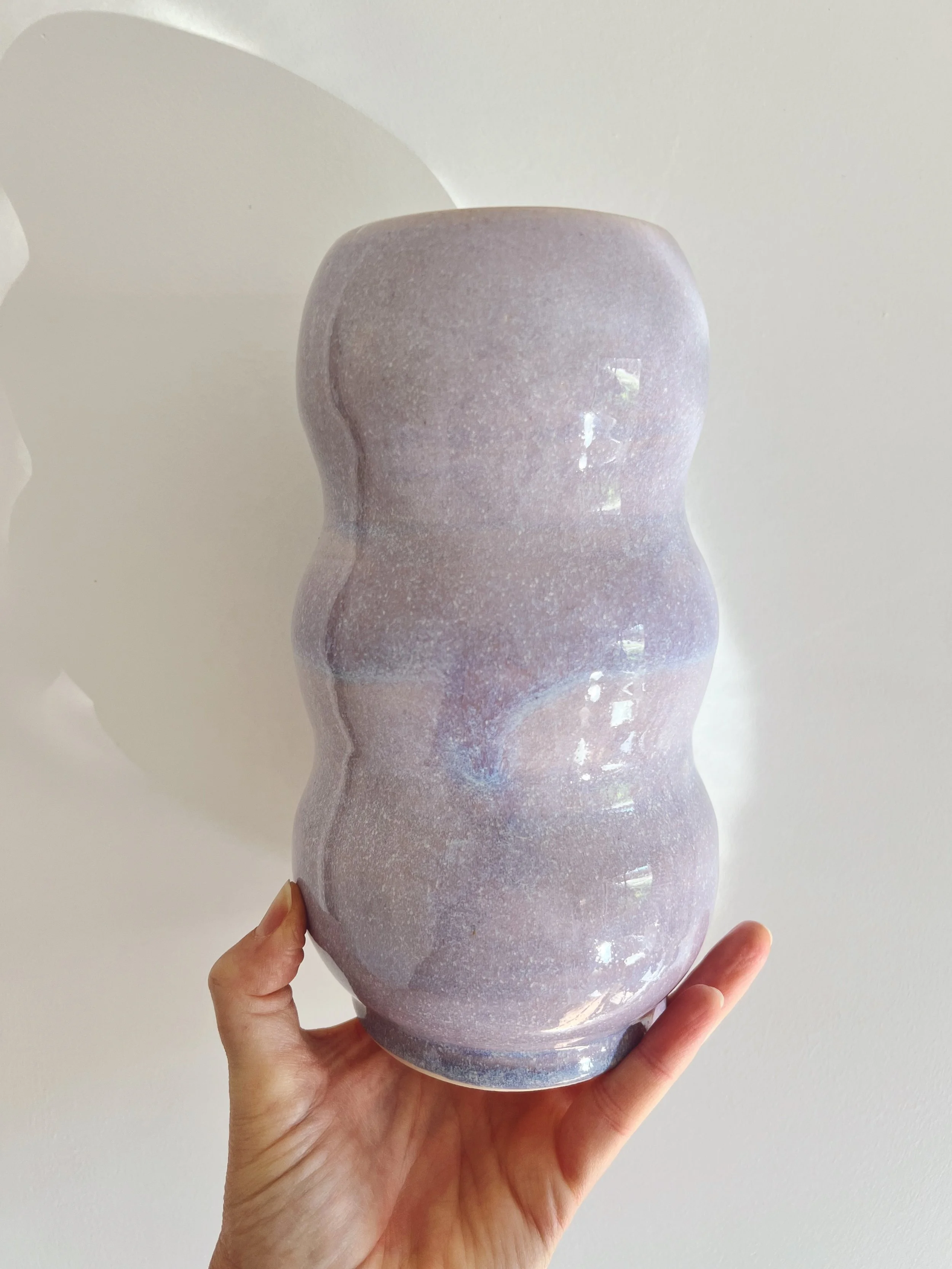lavender bubble vase