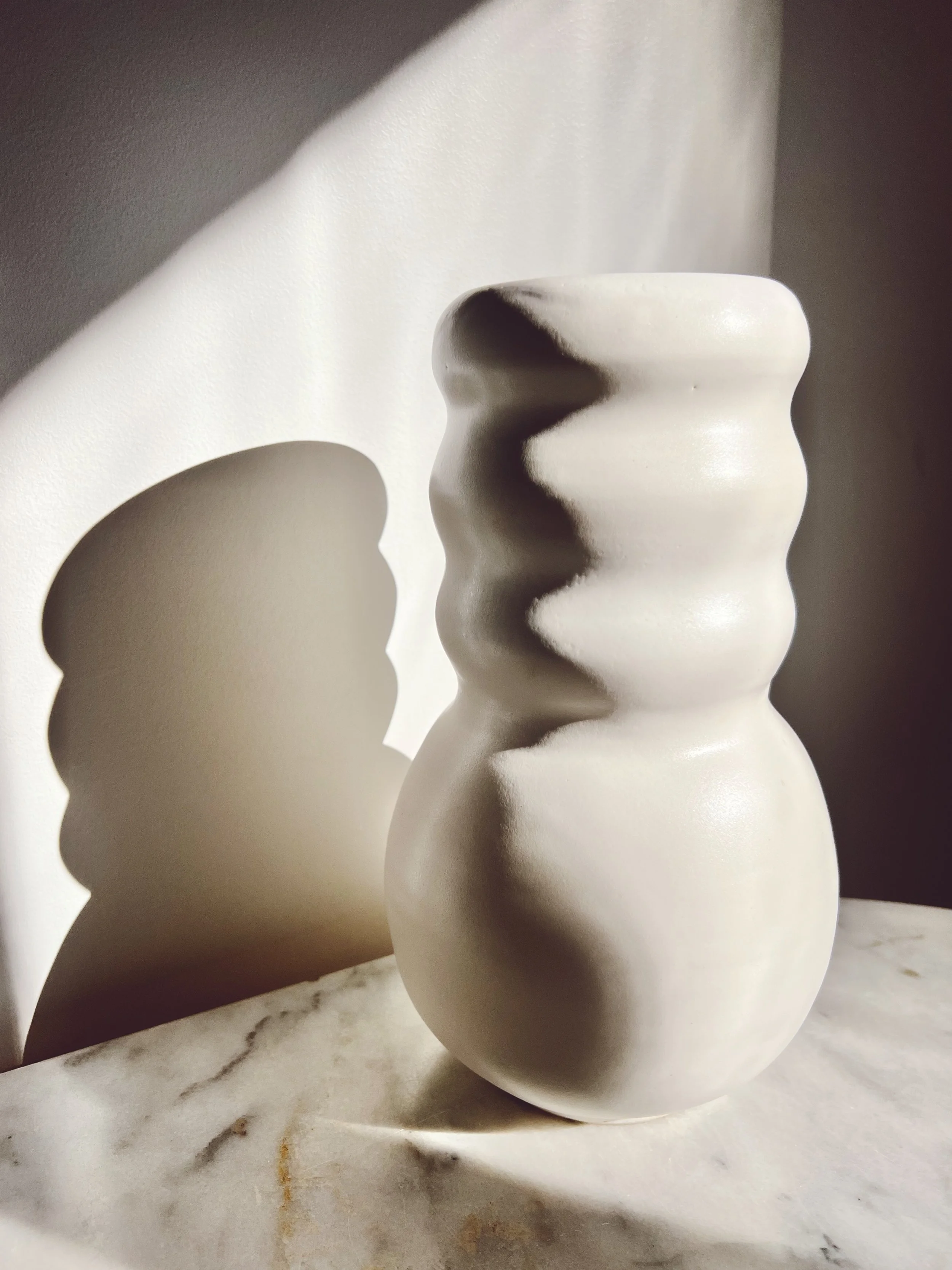 sculptural vase