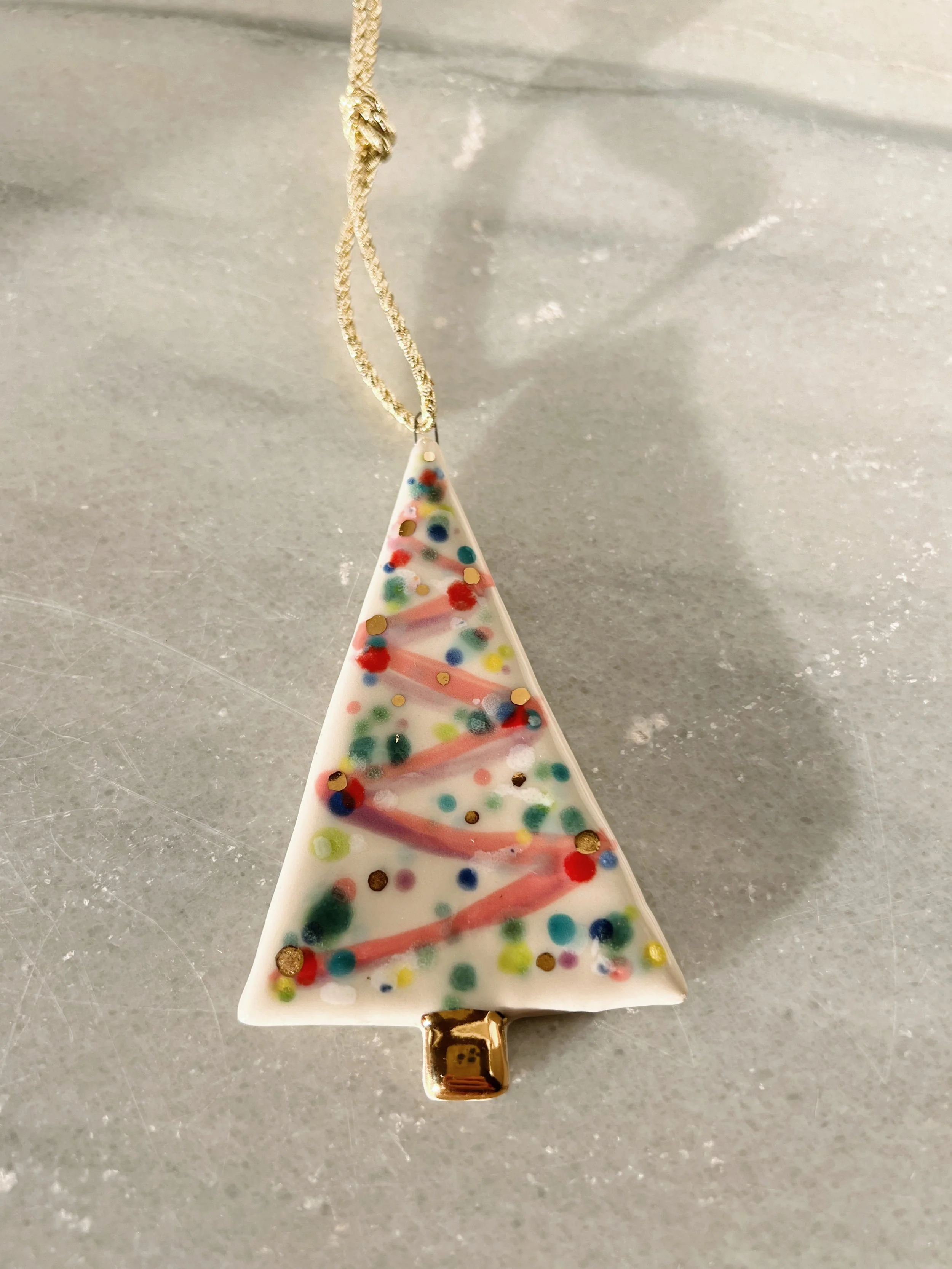 pink christmas ornament