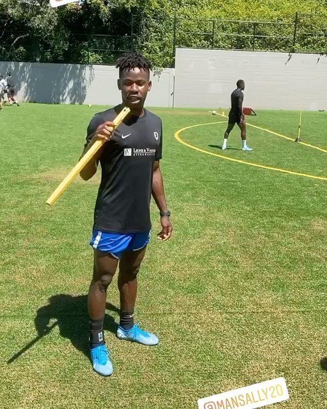 @kantethegoat interviewing @steve_trawally29 Gambian International after his first session today..