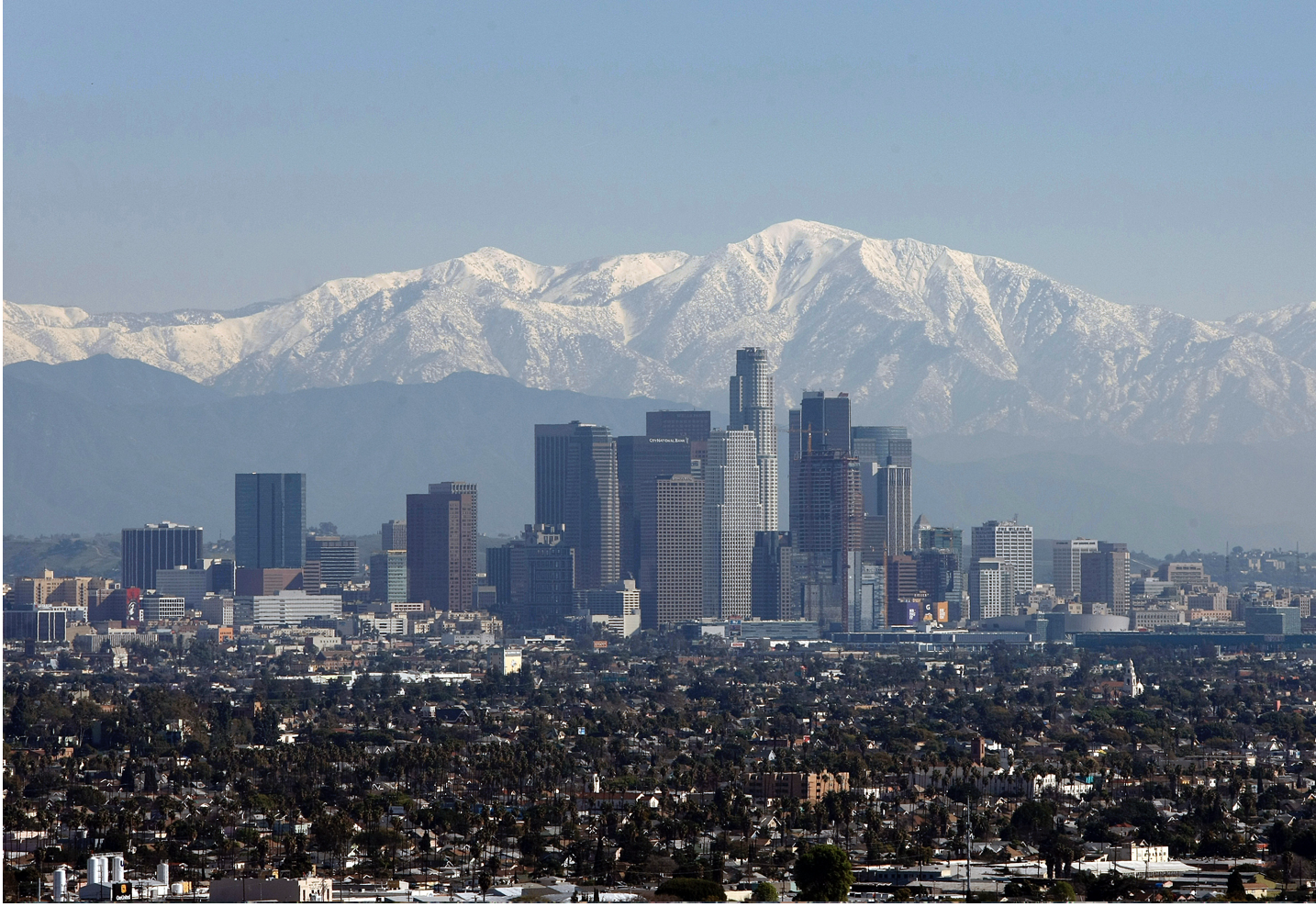 Downtown LA in 2009 ~ Los Angeles Times via Getty Images and Shutterstock