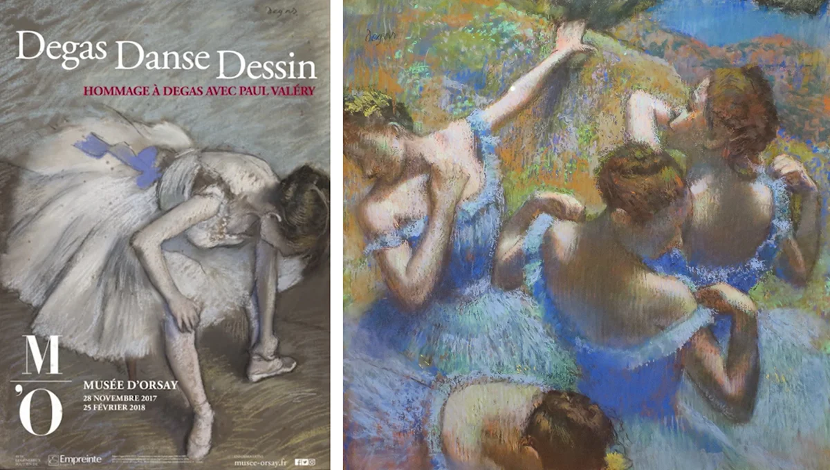 «Blå danserinner» av Edgar Degas