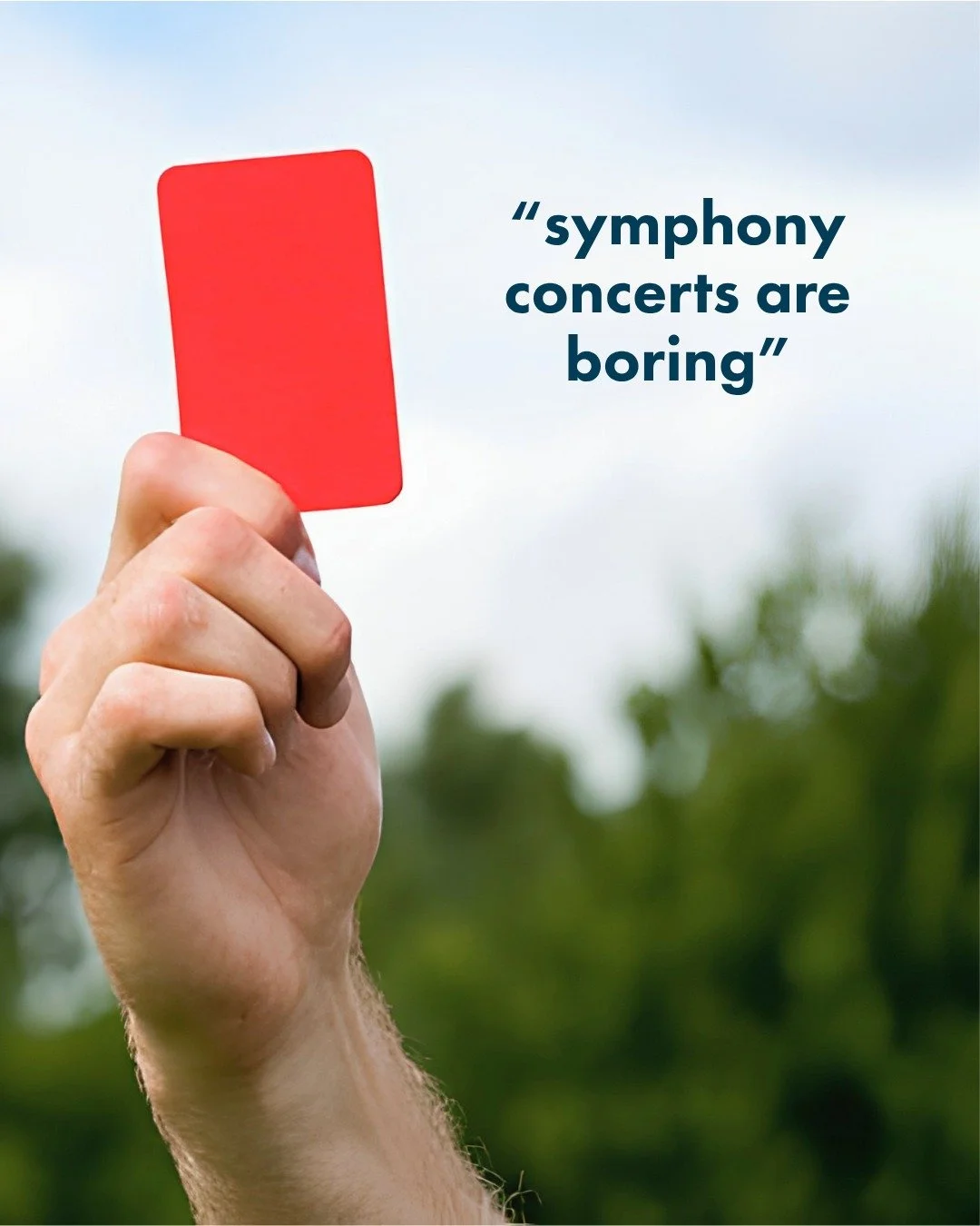 immediate red card from us

there's something for everyone this season! ➡ BRSO.org