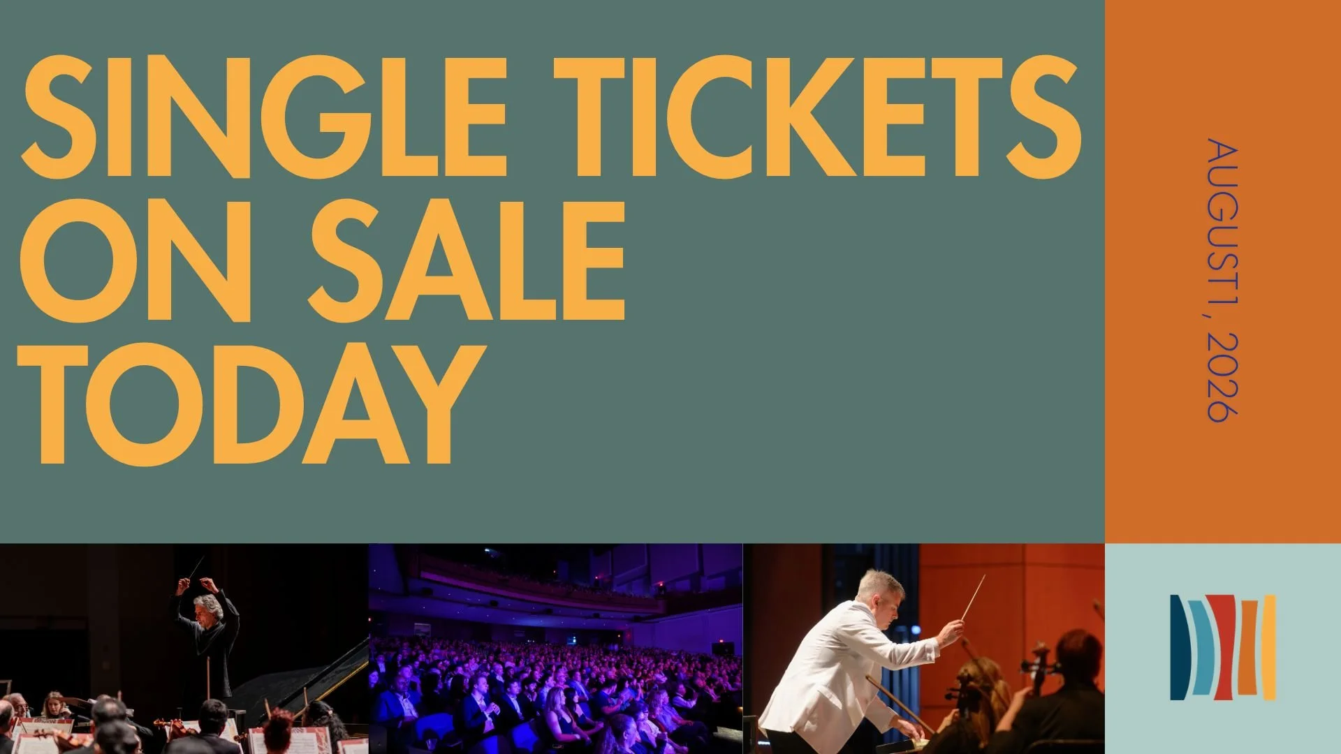 Today's the day! Visit BRSO.org to purchase single tickets to any 2026-2027 concert! Which ones will you be attending? 😍