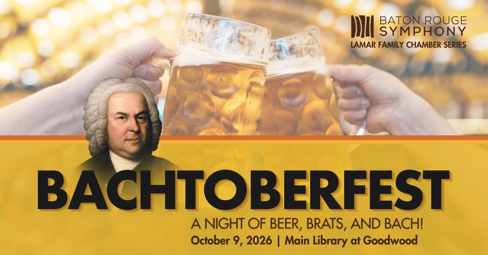 Guess what's Bach, Bach...Bach again....
Our annual Bachtoberfest, that's what! 😎

On October 9, join us at the Goodwood Library for this family-friendly, outdoor concert. B.Y.O.B., with food and additional drinks available for purchase from our ons