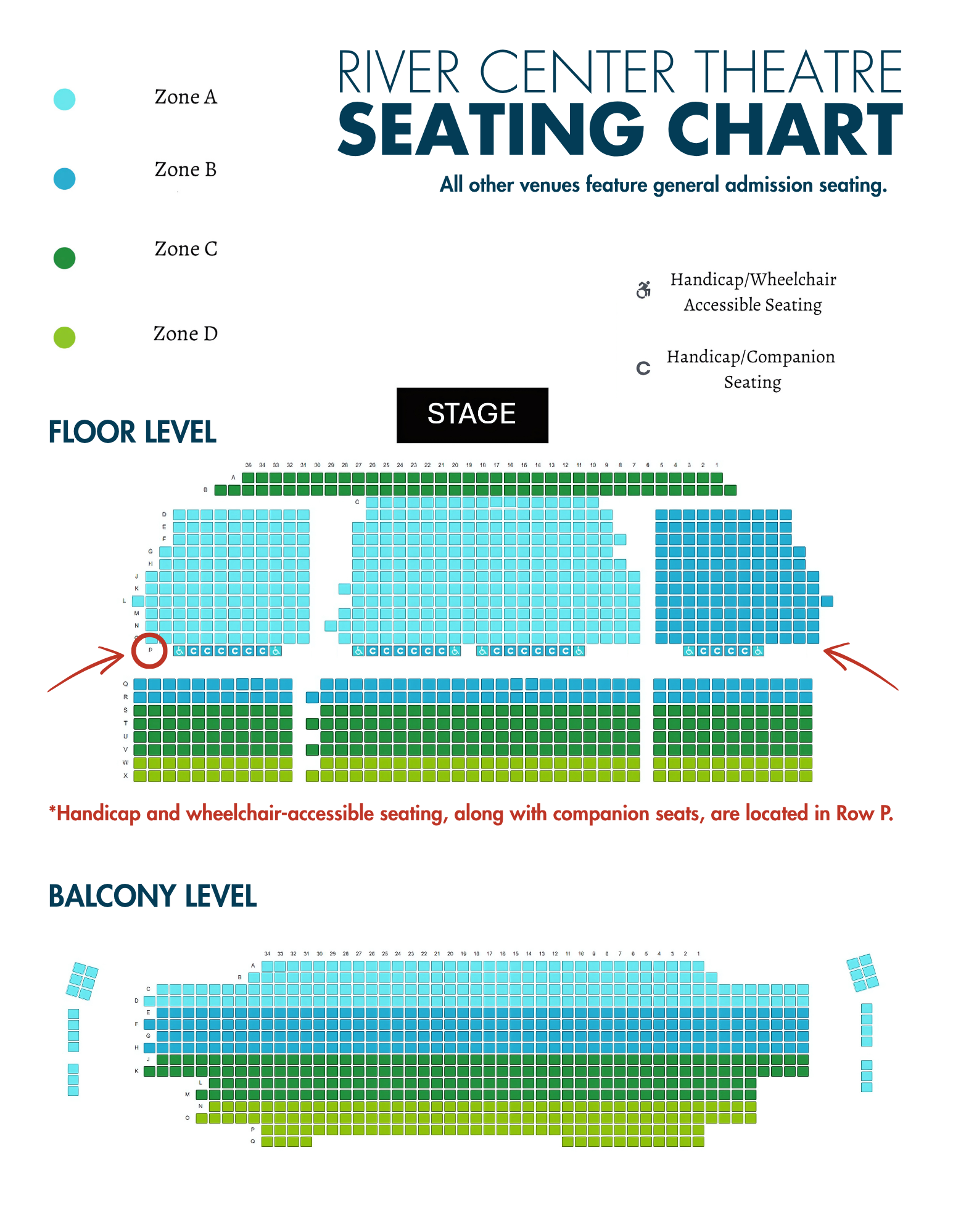 River Center Seating Chart — Baton Rouge Symphony Orchestra
