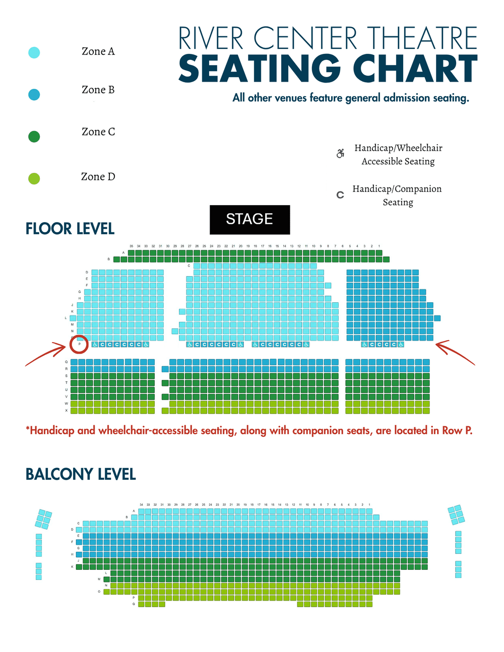 River Center Seating Chart — Baton Rouge Symphony Orchestra