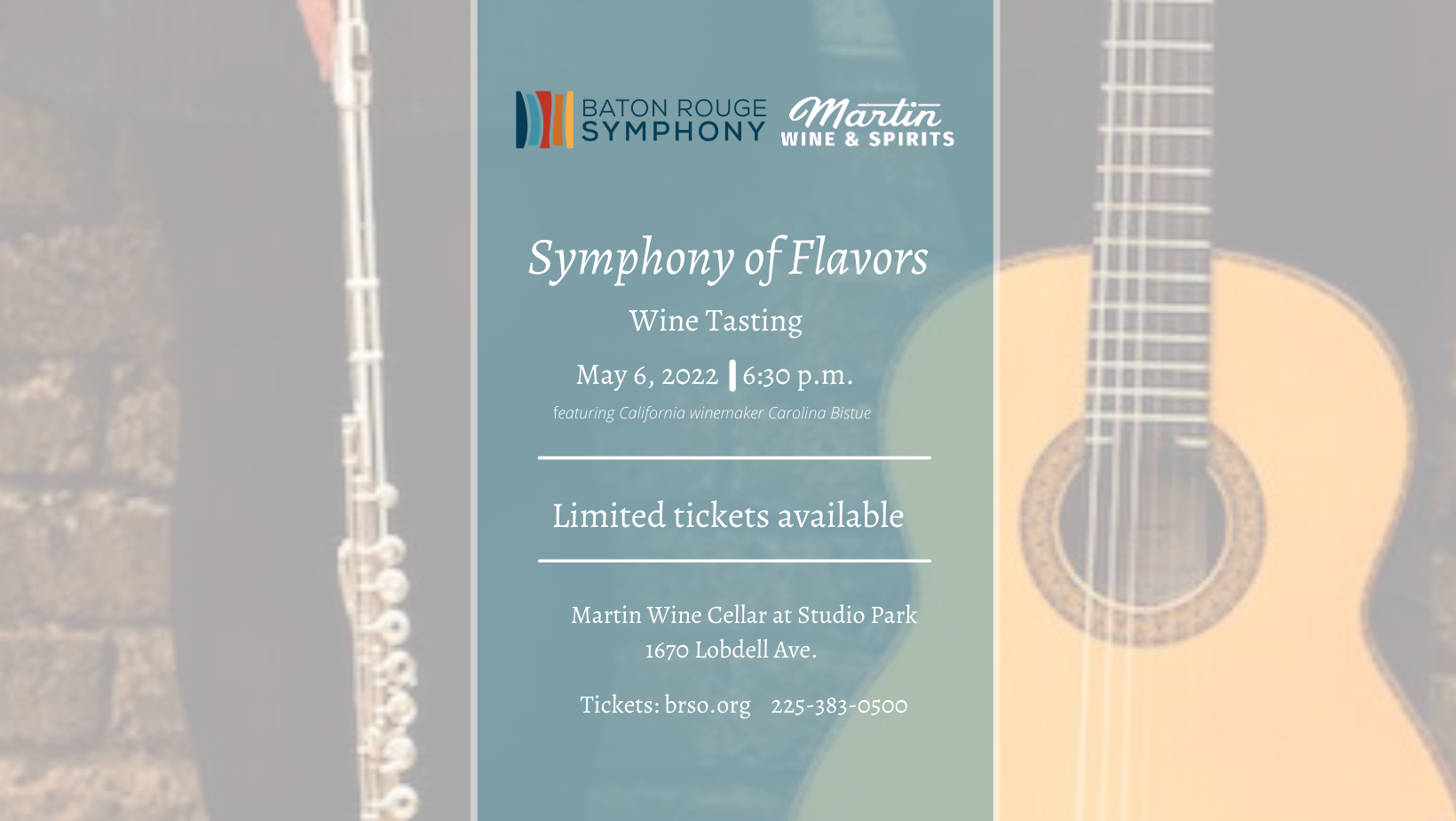 Symphony of Flavors Wine Tasting — Baton Rouge Symphony Orchestra