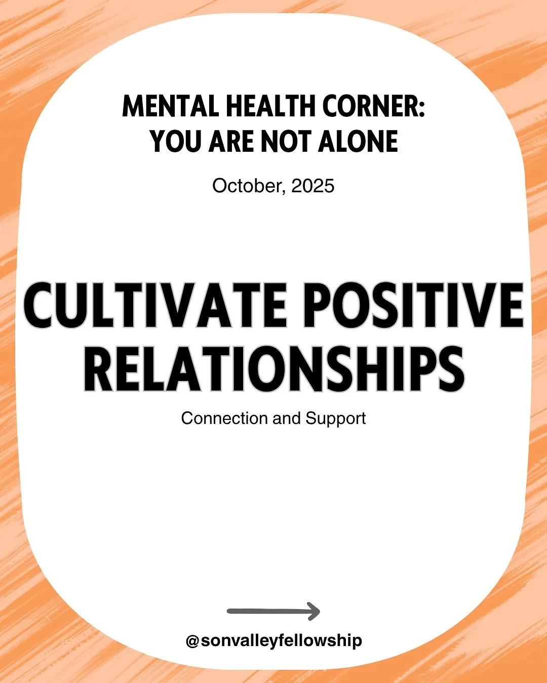 Cultivating Positive Relationships is key to mental and emotional well-being. The way we connect with others impacts how we feel, grow, and thrive. 

Swipe through this carousel to explore 7 essentials for healthy relationships:

Stronger relationshi
