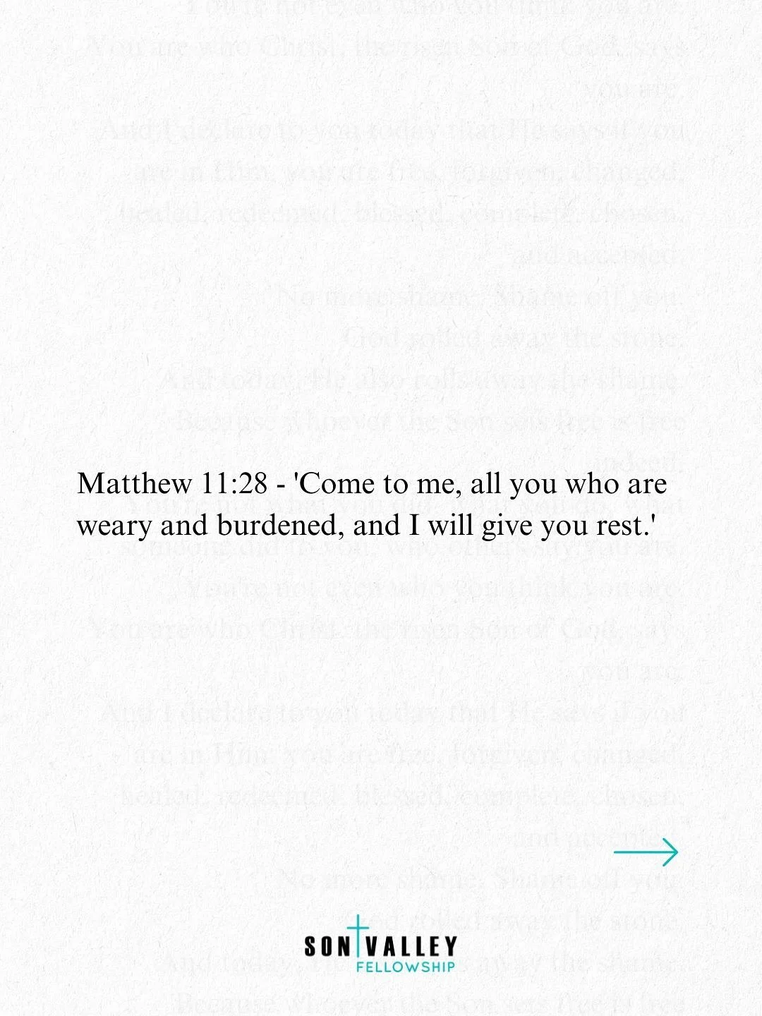 &ldquo;Come to me, all who are weary and burdened, and I will give you rest.&rdquo; - Matthew 11:28. Rest isn&rsquo;t giving up, it&rsquo;s giving in to God&rsquo;s care. True rest is worship, trusting him to restore what striving can&rsquo;t. &heart