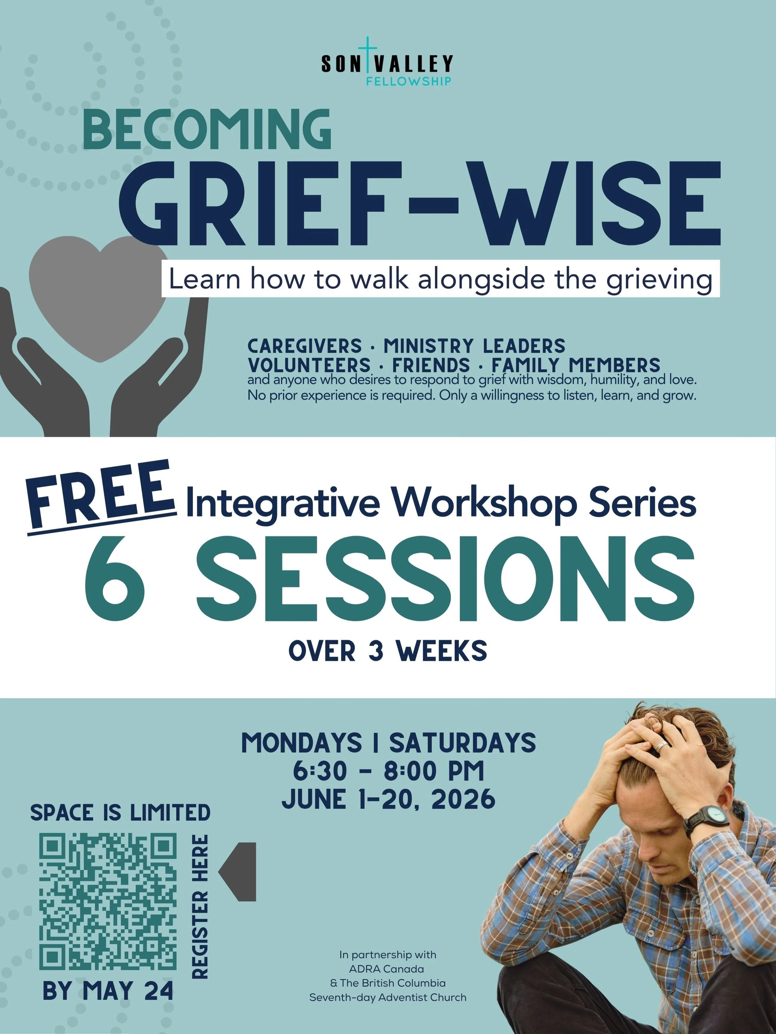 FREE! - WORKSHOP - Register for &ldquo;Becoming Grief-Wise&rdquo; through the 🔗 in bio or comment &ldquo;WORKSHOP&rdquo; for the link!

&bull; A FREE 6-Session Workshop Series
&bull; June 1, 6, 8, 13, 15, 20, 2026 @ 6:30pm
&bull; Hosted by Kevin McC