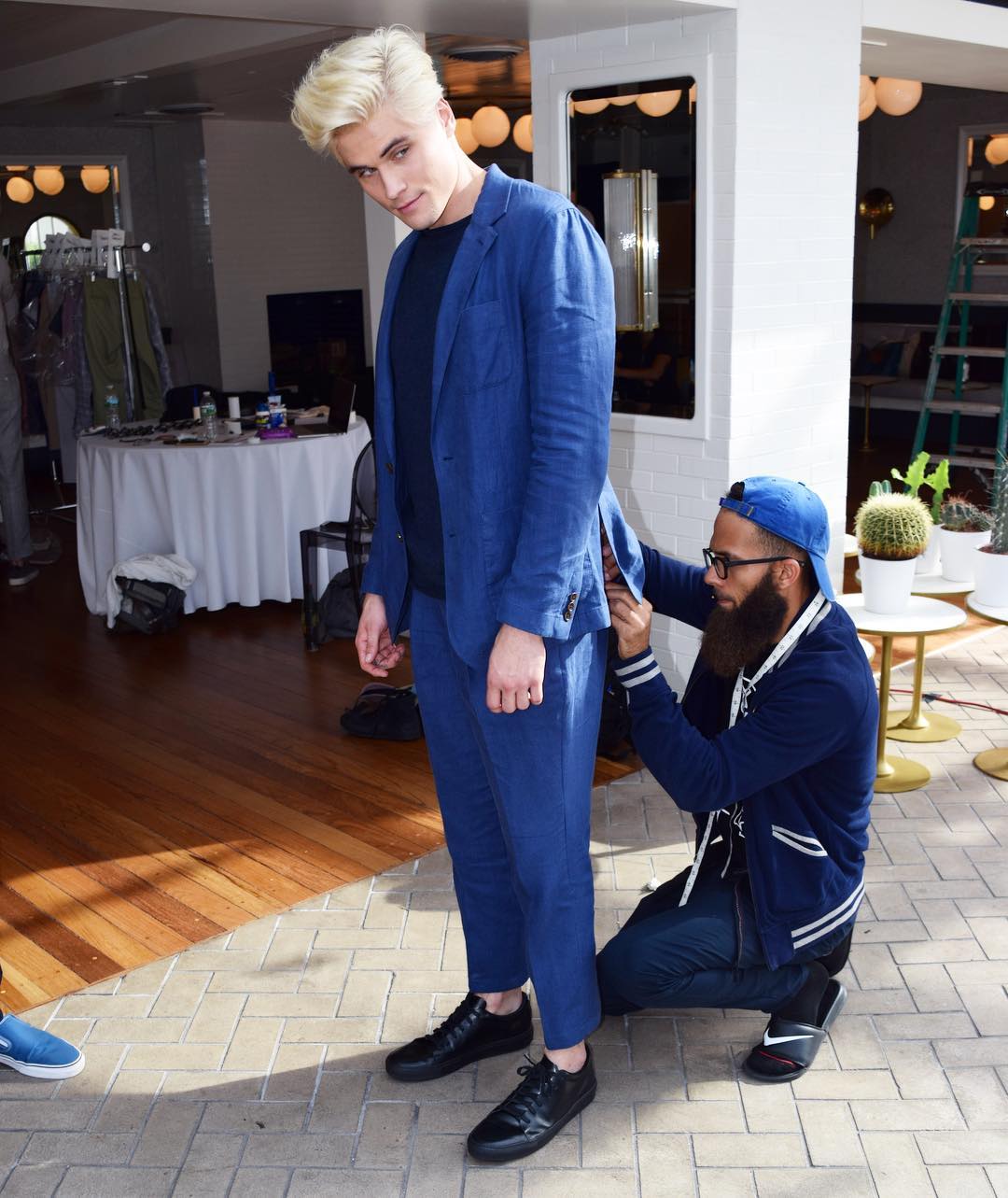 Backstage at the Bonobos Spring 2017 Presentation, shot by me.
