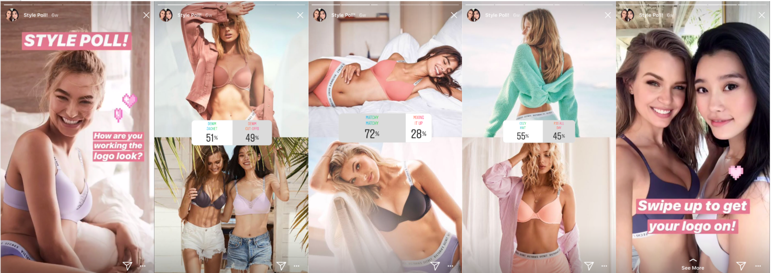 Victoria's Secret Instagram Story Strategy