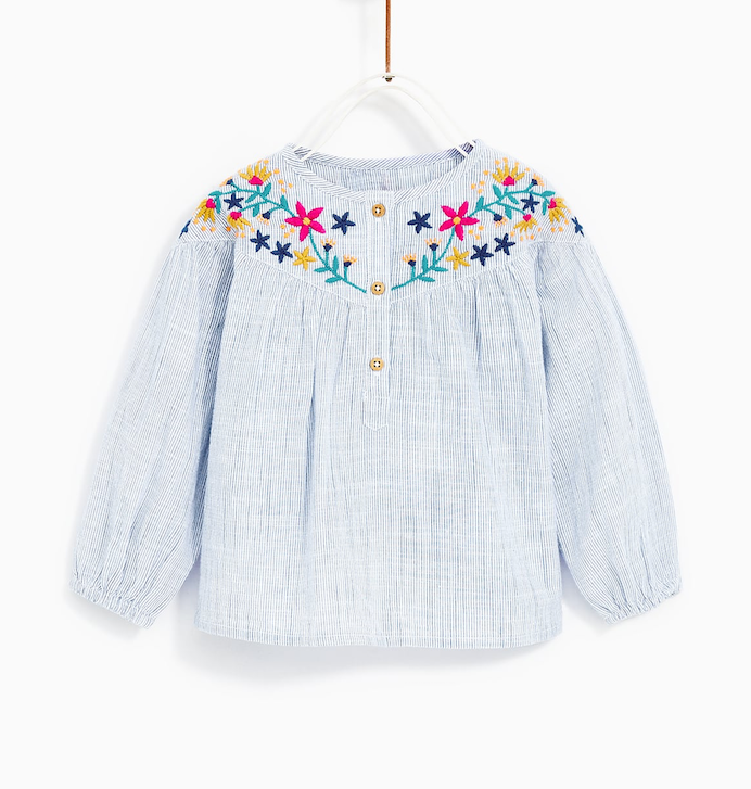 zara kids blouse