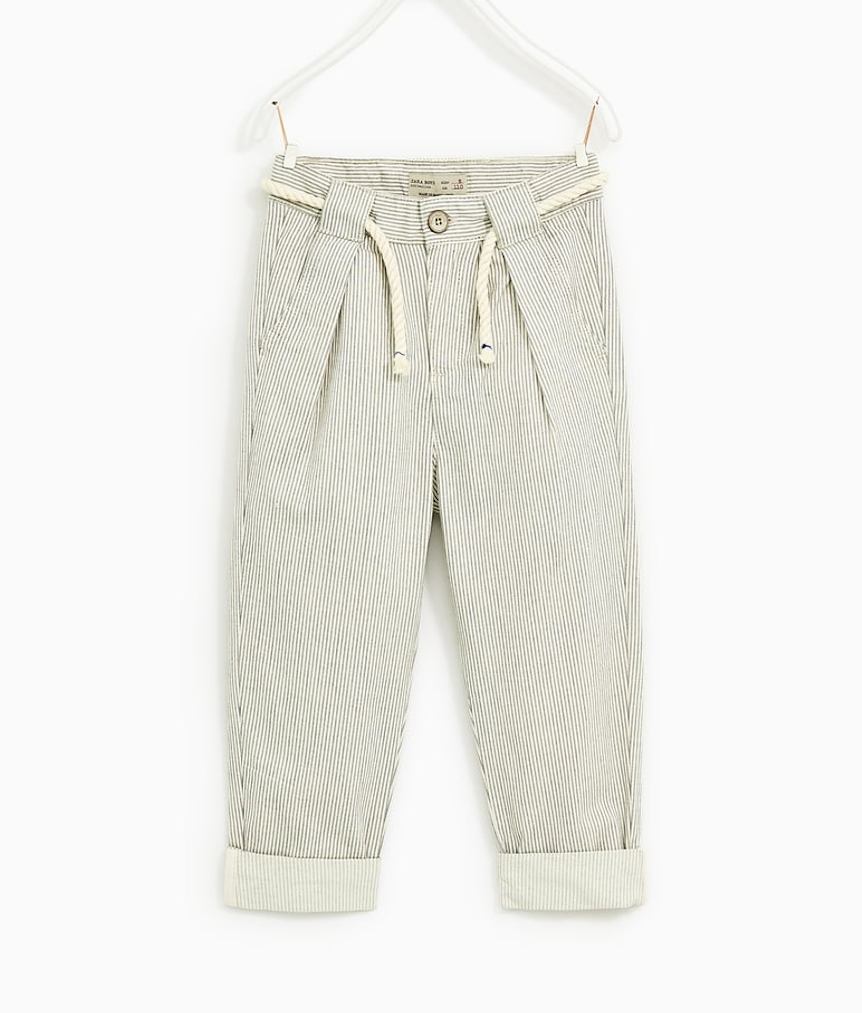 Zara (5-14yrs) Striped Trousers with 