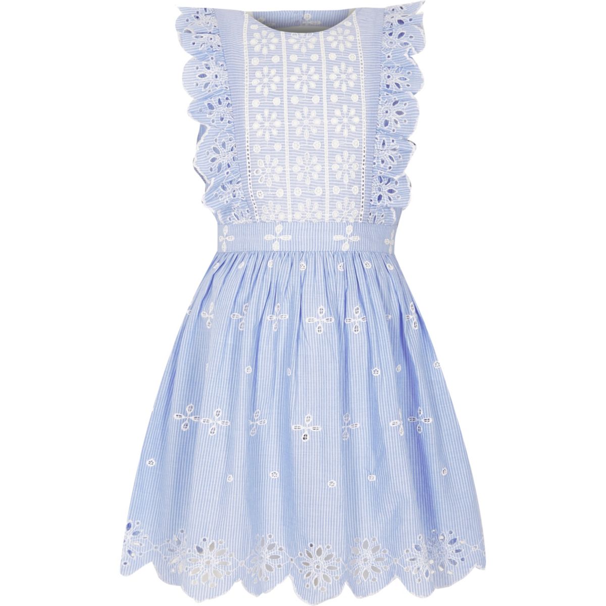 River Island Broderie Frill Dress 