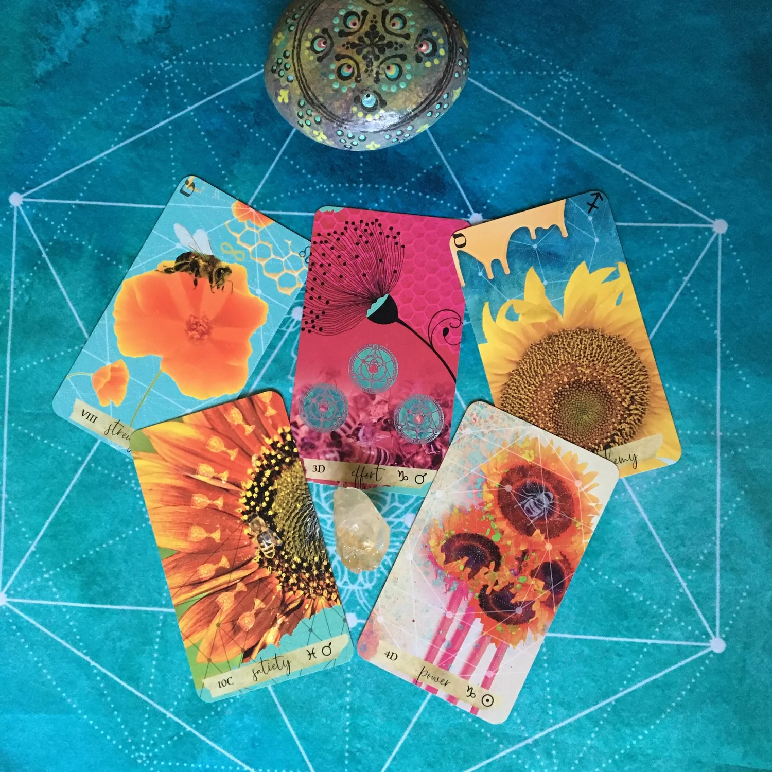 The Journey Of The Sacred Bee Tarot Deck — Bee, Butterfly