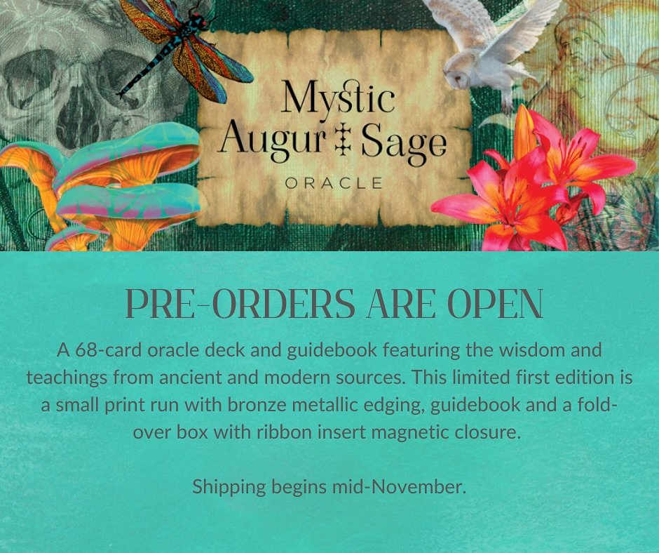 There is now a delivery window in sight! My latest deck has shipped and expected to arrive in less than a month! Head over to sacredsoultarot.com to see the entire deck.

#mysticaugursage  #indieoracleddecks #oracledeckcreators  #tarotcards #tarotcom