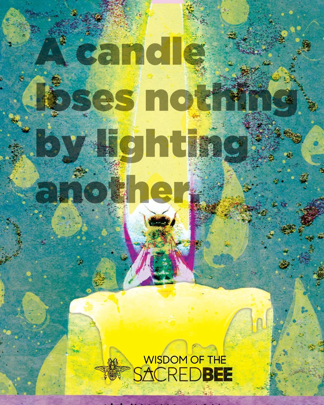 Today I am reminded that my radiance is not reduced by giving it to another, even when I feel like I have little more than a smoldering spark. The Solstice promises a lighter day with each dawn.

Deck: Wisdom of the Sacred Bee.

#TarotArt #SpiritualG