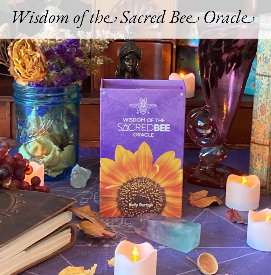 A mystical altar setup for a