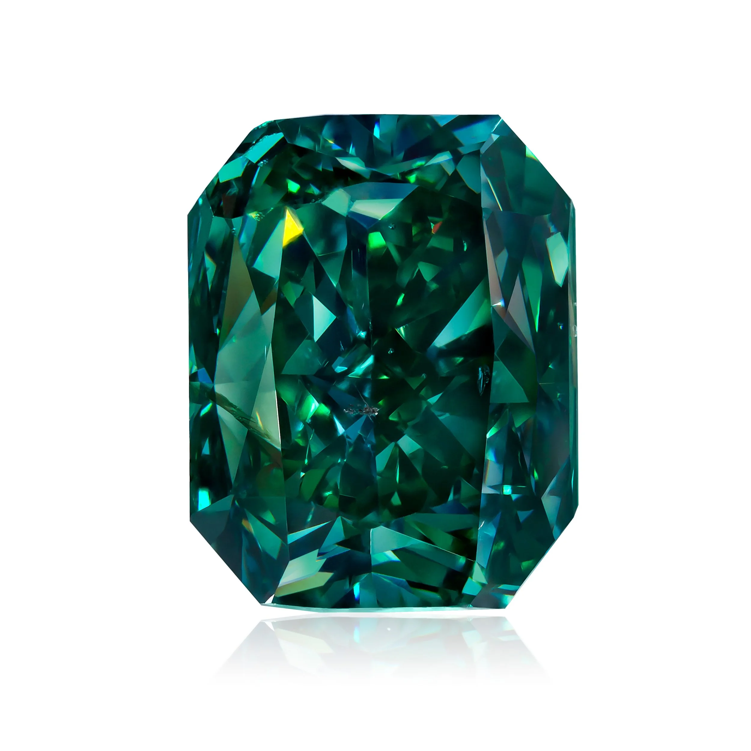 The Optimum Gamma Green Collection is a collection of the most rare and prestigious natural green diamonds in the world, with more than 50 stones in this collection accrued over 20 years.