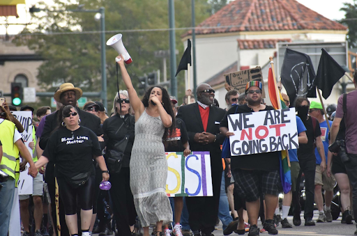 A community marches in Denver.