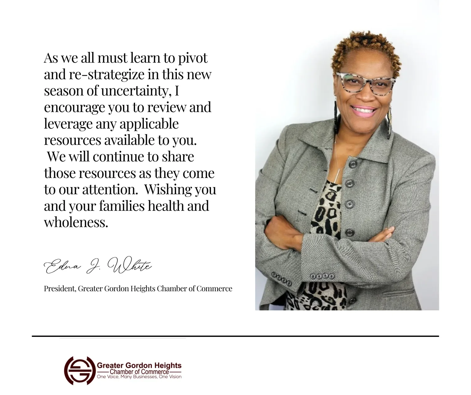 A Message from our President