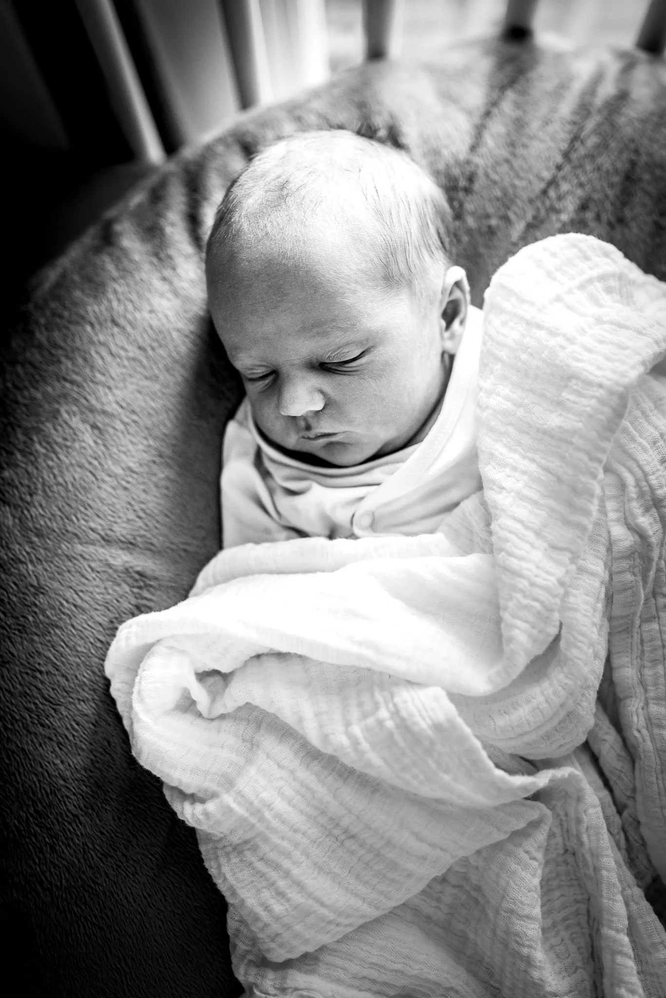 Black and White Baby Photography