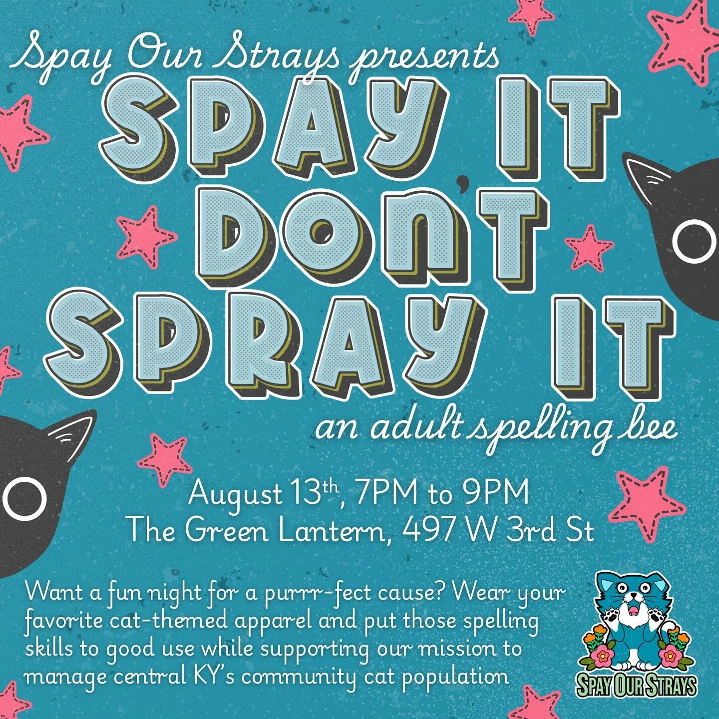 Want a fun night out for a purrr-fect cause? Wear your favorite cat-themed apparel and put your spelling skills to good use (who doesn&rsquo;t love a little friendly competition?!) while supporting our mission to manage central Kentucky&rsquo;s commu