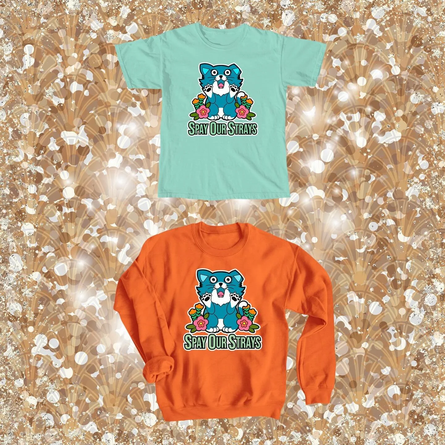 ✨Calling all Swifties!✨

We know you&rsquo;ve got The Life of a Showgirl on repeat&hellip; so why not rep the colors while you&rsquo;re at it? Our official Spay Our Strays merch just dropped in two brand new colors!

Available in sizes S - 4XL (S - 5