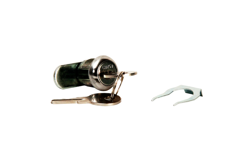 #900034 Camlock with Clip & 2 Keys Keyed alike #CH751