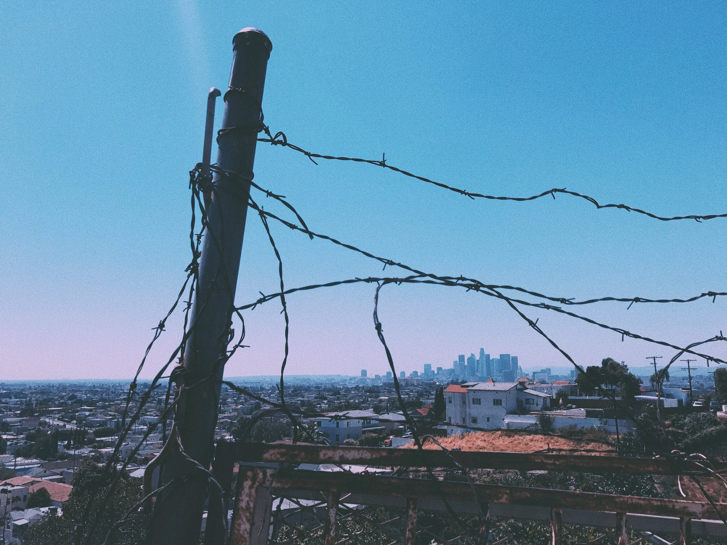Los Angeles through Barbed Wire
