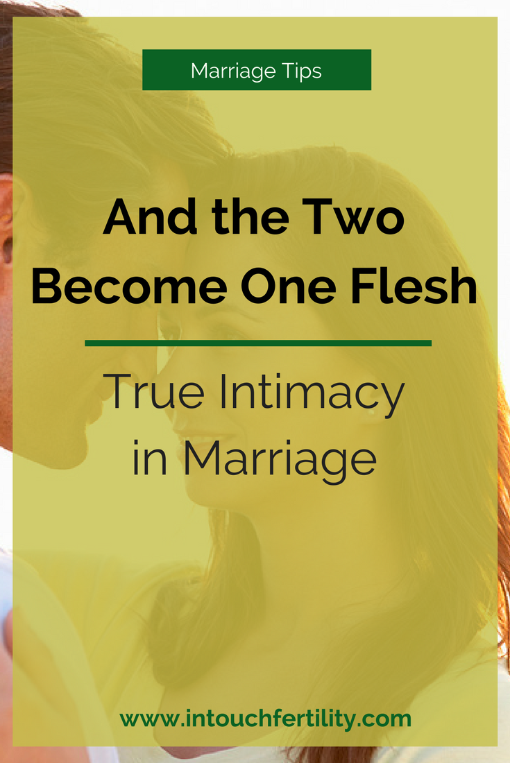 And The Two Become One Flesh True Intimacy In Marriage In Touch Fertility Care Services