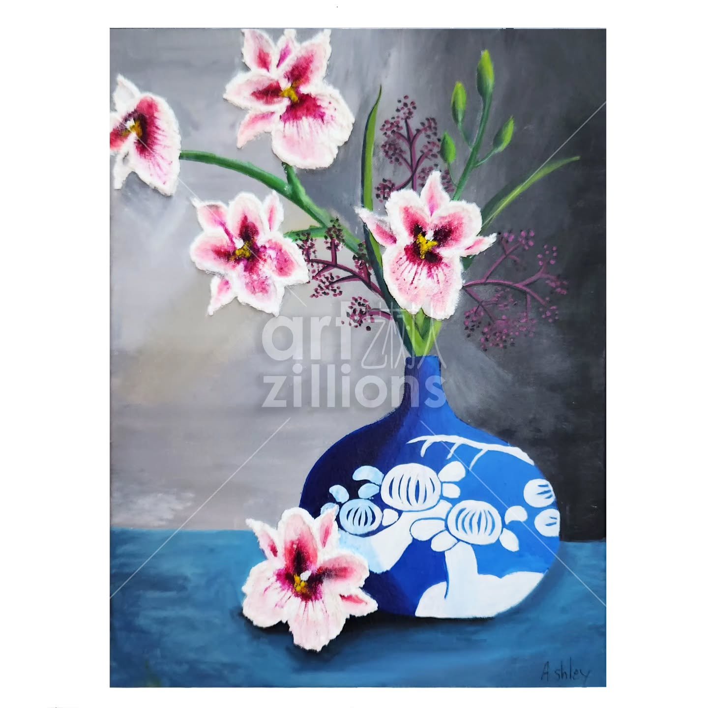 Flowers in Vase 1.3 
Sand Acrylic on Canvas
40 x 50cm

#artzillions #artzillionsartists #acrylicpainting #sandacrylic