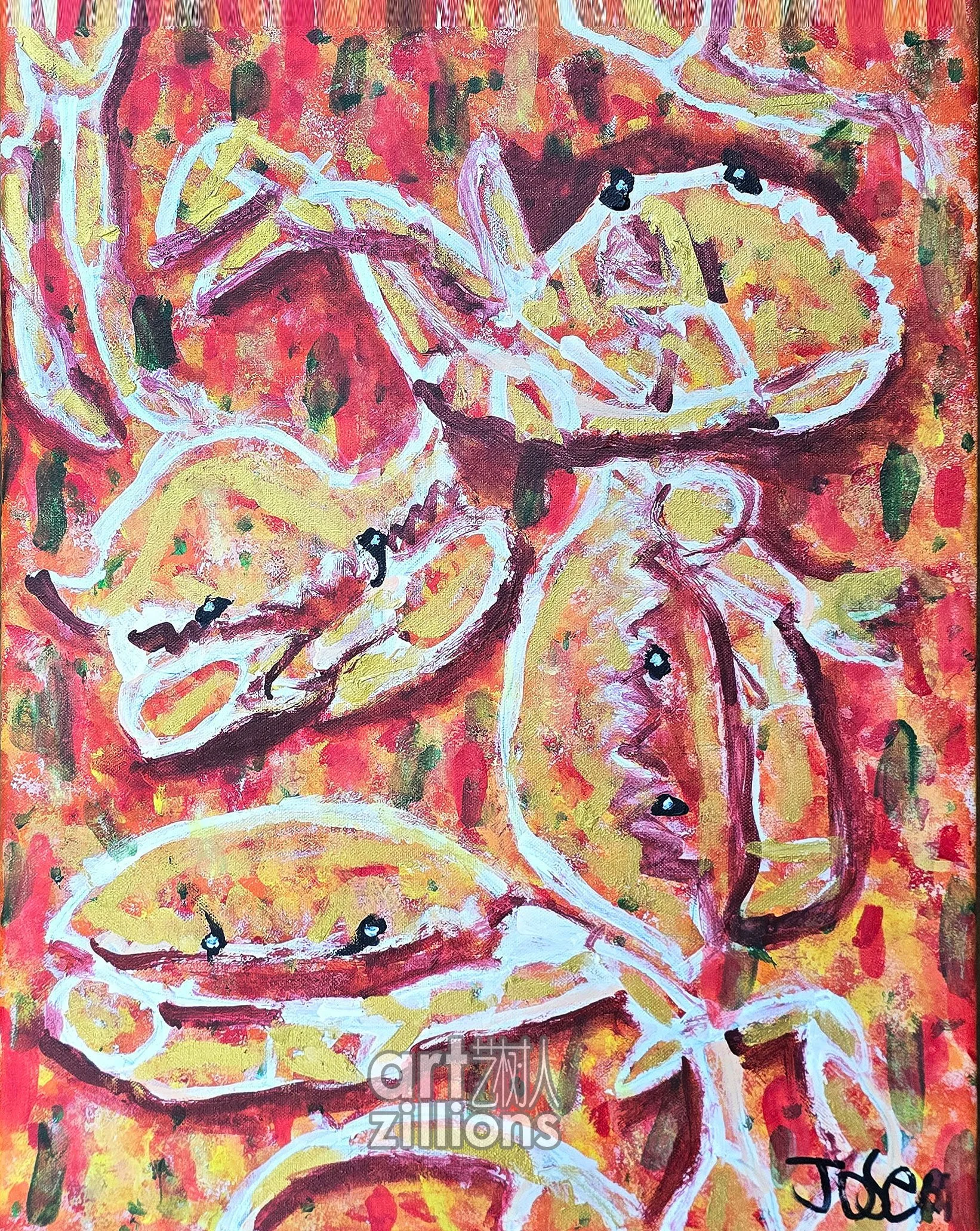 [SOLD] Dancing Chili Crabs