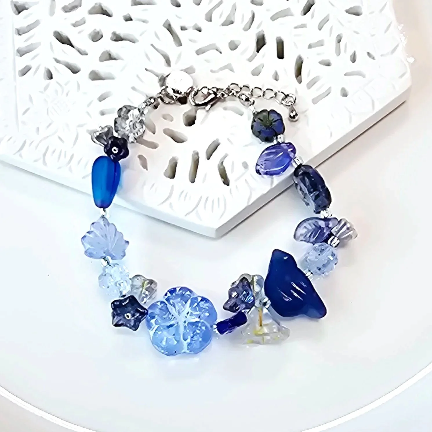 Bird & Flower Series, Peranakan Spring Clear Blue - Ashley Ang