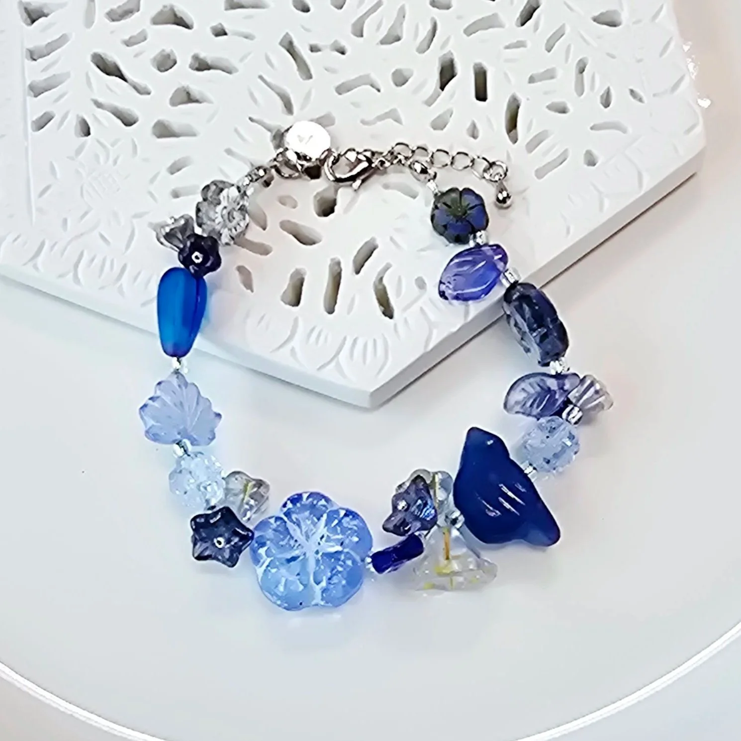 Bird & Flower Series, Peranakan Spring Clear Blue - Ashley Ang