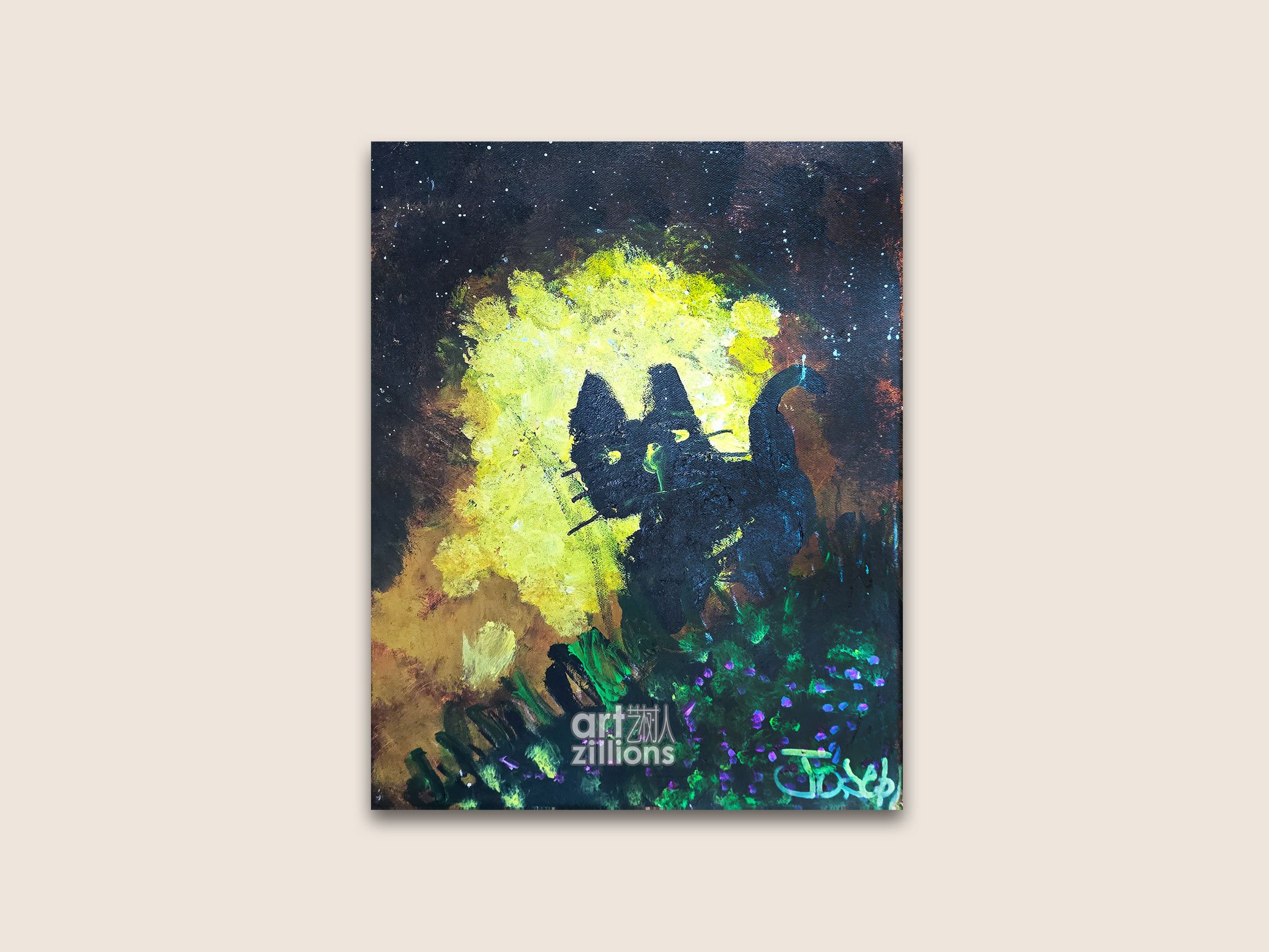 Starry Night Cat - Joseph Lin