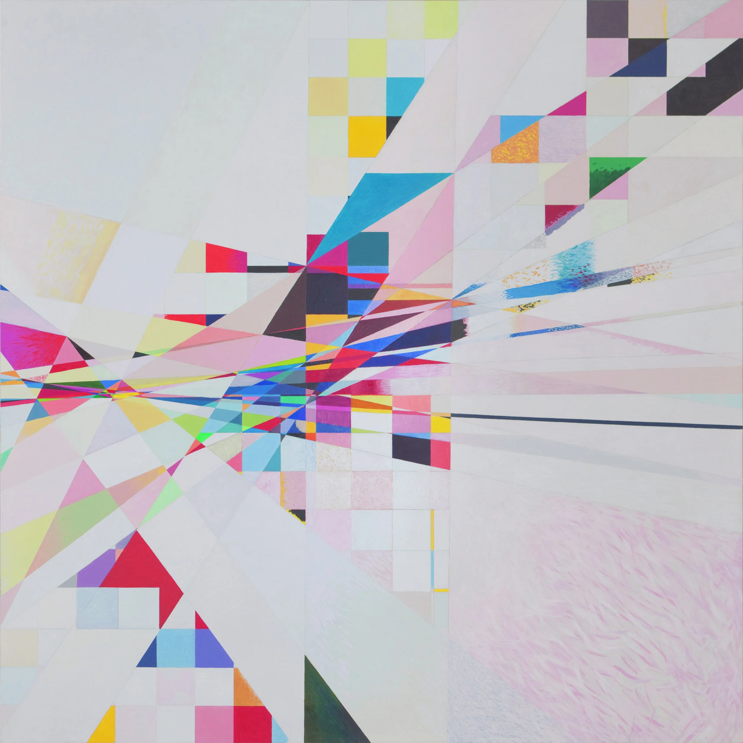 Other Side of a Lie, 2011, 63 3/4” x 63 3/4”, Oil on Linen