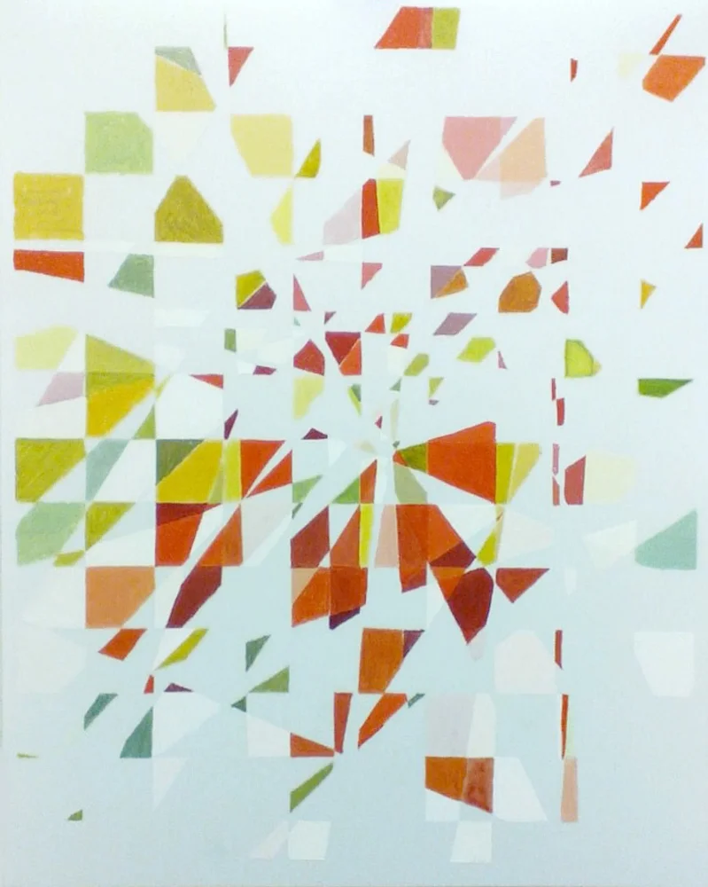 So We Tried to Make a Red and Green Gouache That Wasn’t About Christmas But We Couldn’t Do It No. 1, (For Seb), 2011, 14” x 11”, Gouache on Mylar
