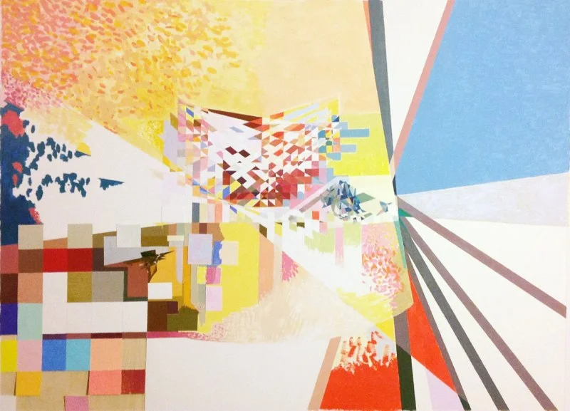 Into the Arcane of Animation 6, 2013 Gouache, Mylar & Pencil on Paper, 24"x32"