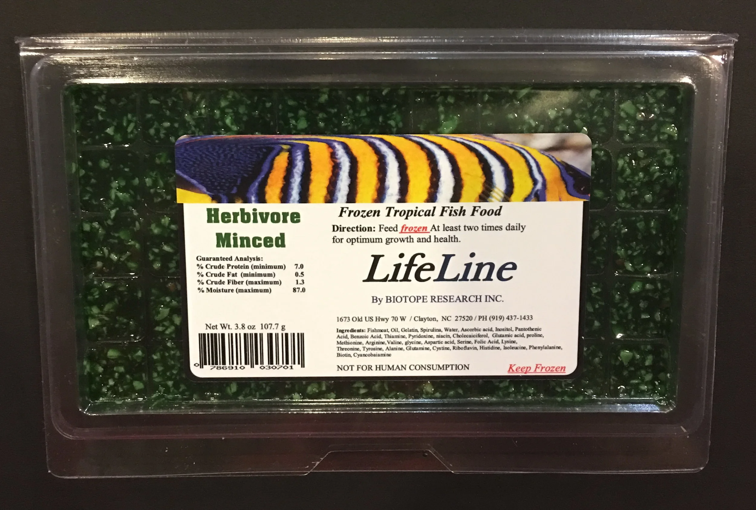 LifeLine Herbivore — LifeLine Frozen Tropical Fish Food