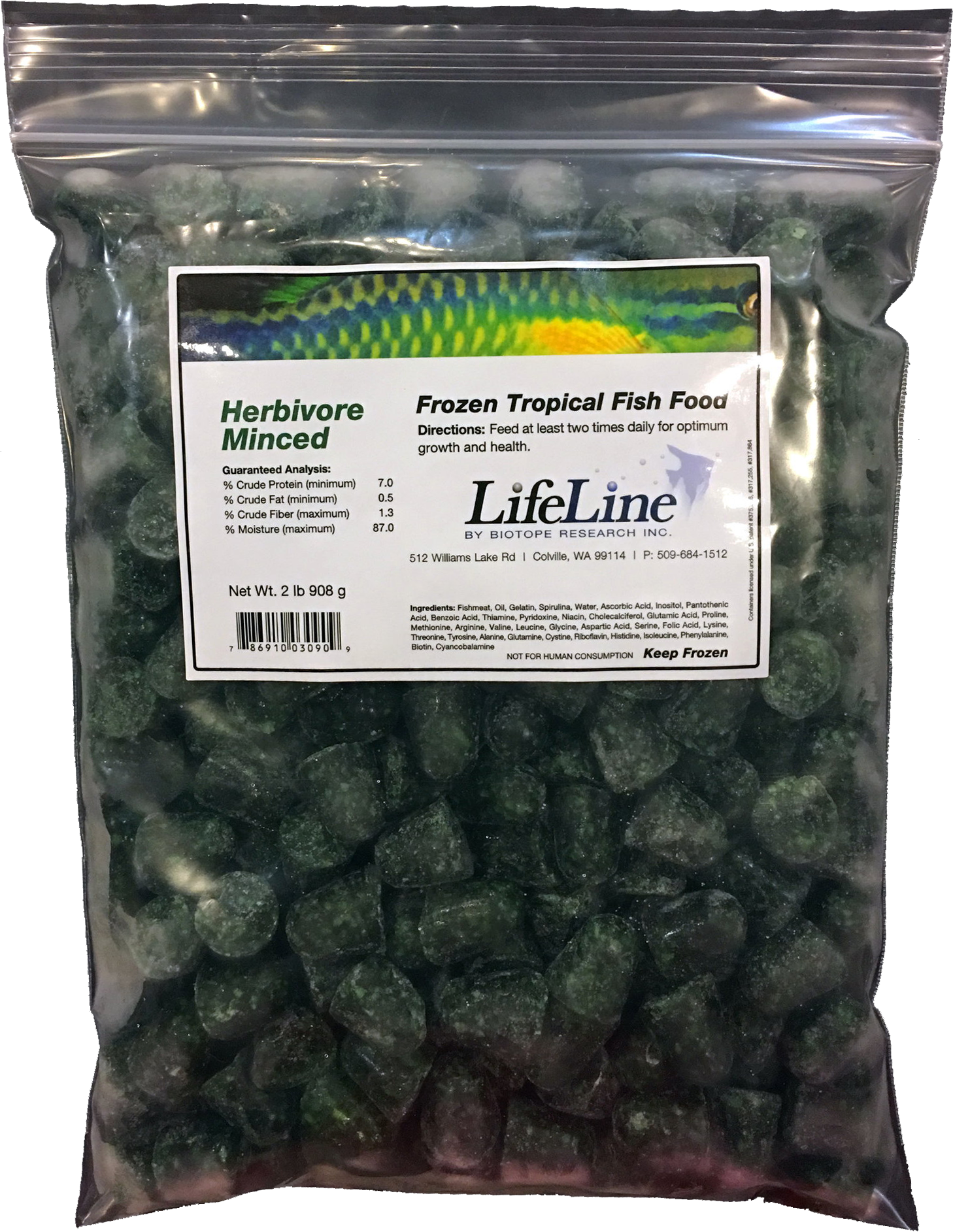 Lifeline Frozen fish food for freshwater and saltwater species