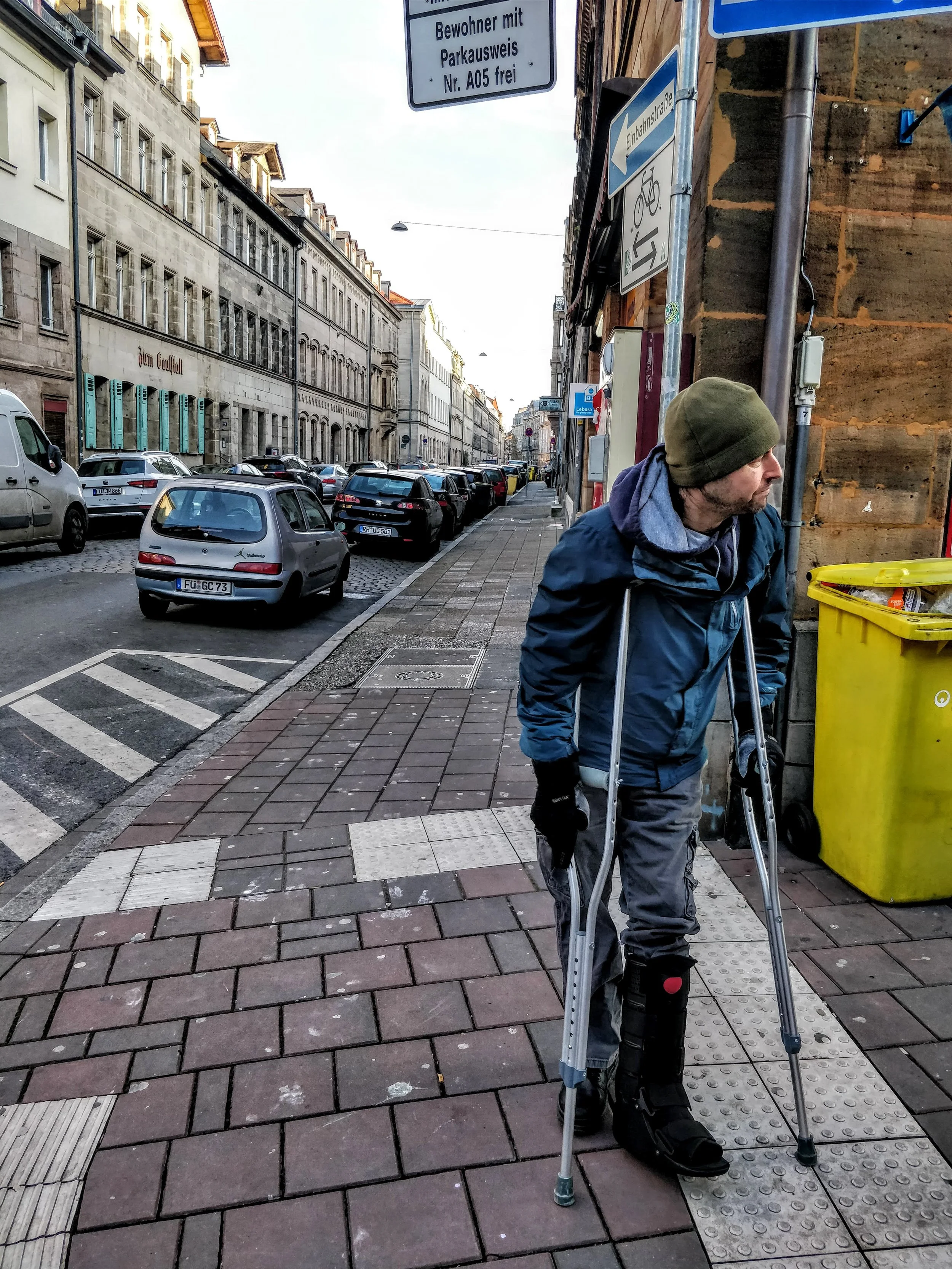 Jon contemplates his destiny in Fürth Germany.