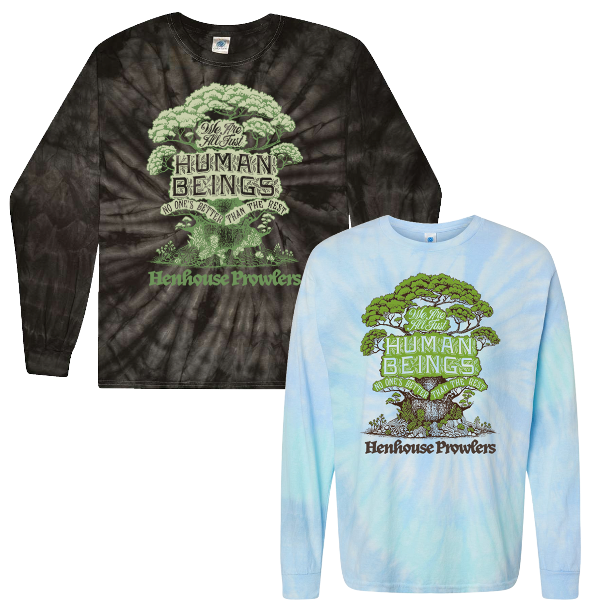 Gospel tie dye longsleeve lagoon and black.png