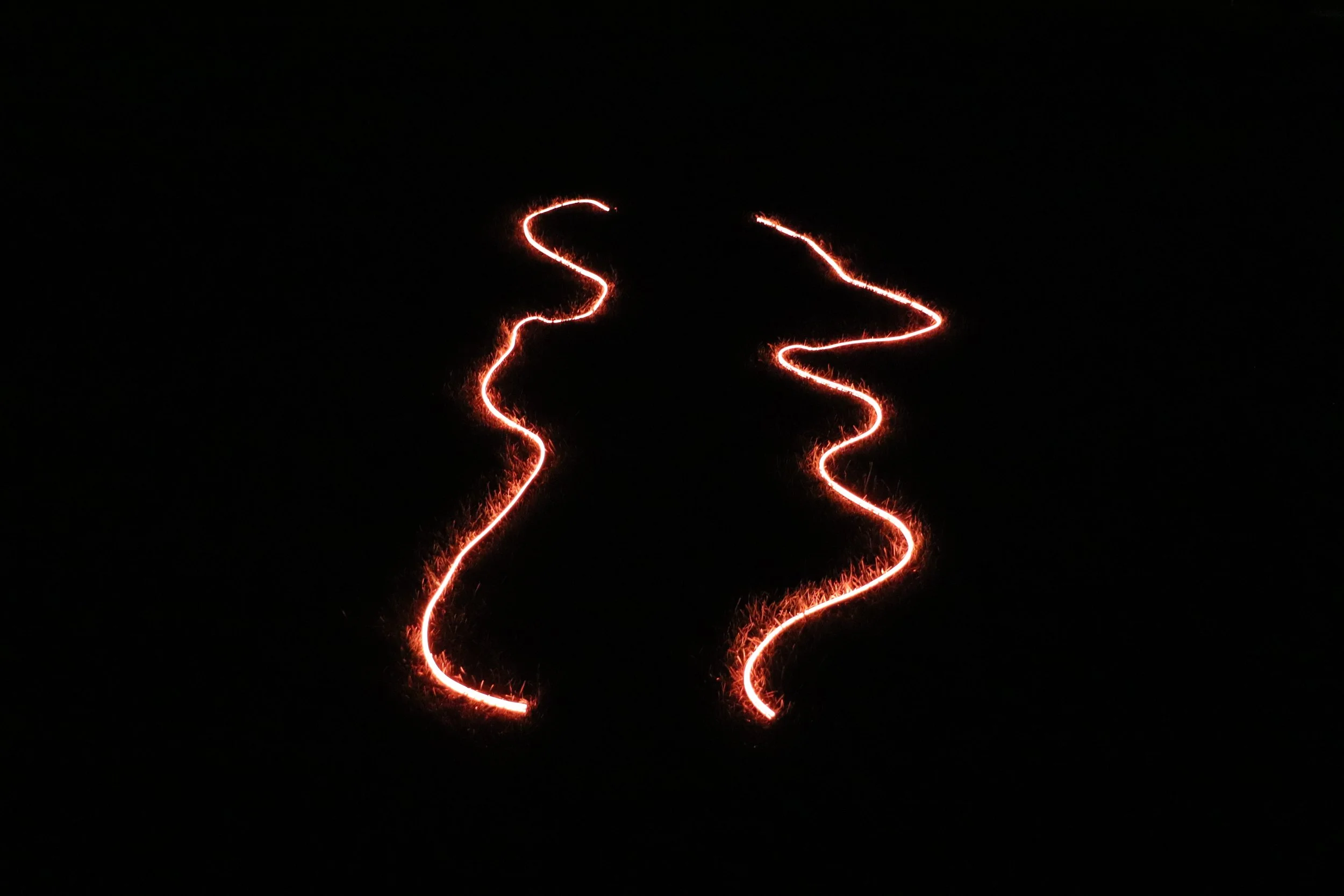  Treva Legassie,  a meander, a sketch , 2024. Interactive neon light installation. 